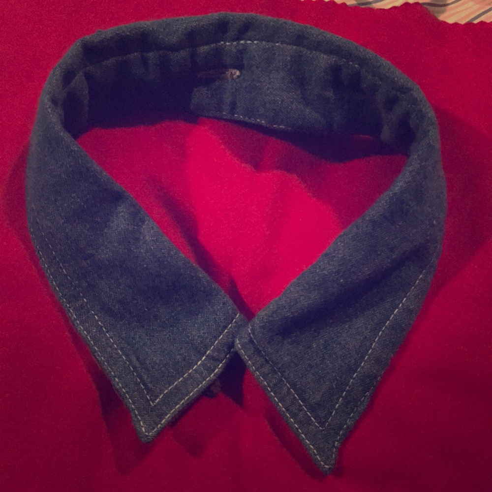 Reversible 90’s Style Denim and Corduroy Collar
